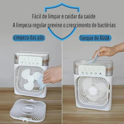 Ventilador e Umidificador Refrigerado 2 em 1 - BrisaMax